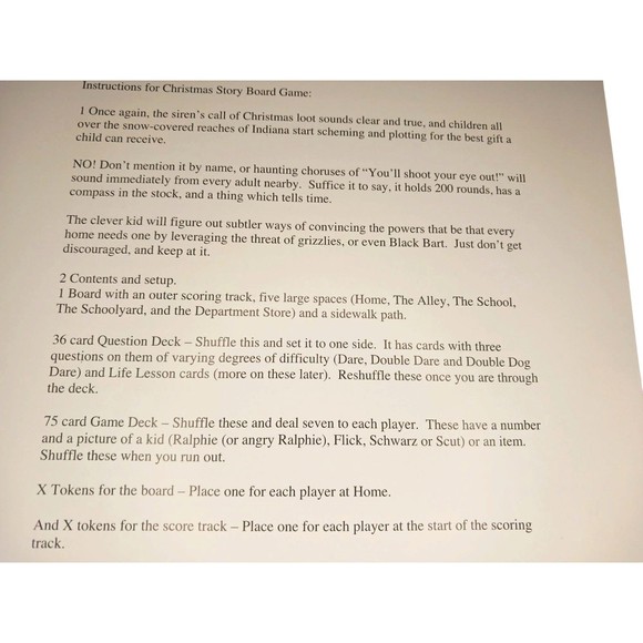 A Christmas Story The Board Game Warner Bros Neca Reel Games Ralphie COMPLETE - Picture 5 of 7